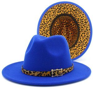 COMING SOON.  Fedora Woolen Leopard Belt Hat